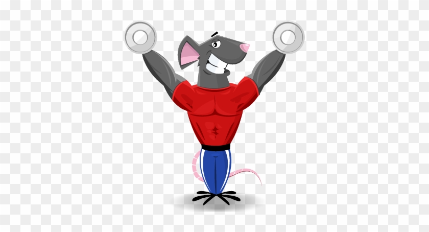Migthy Mouse Mascot - Gym Mascots #43910