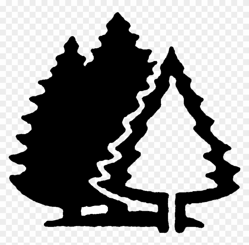 Camping Tree Cliparts - Camp Black And White #43978