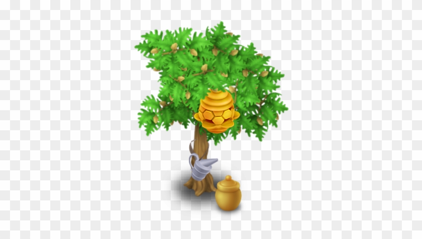 Beehive Tree Stage - Arbol Con Una Colmena #44067