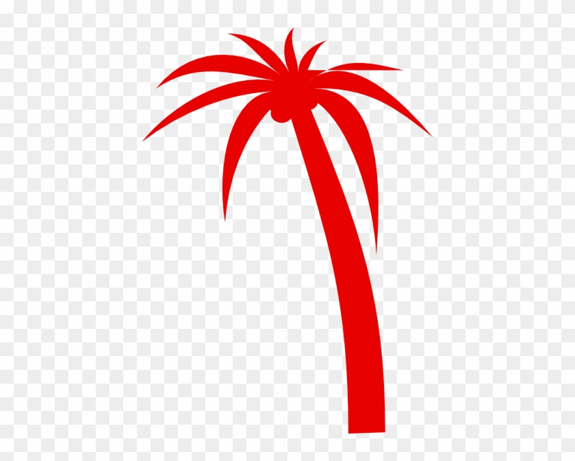 Palm Tree Clip Art Red #44070