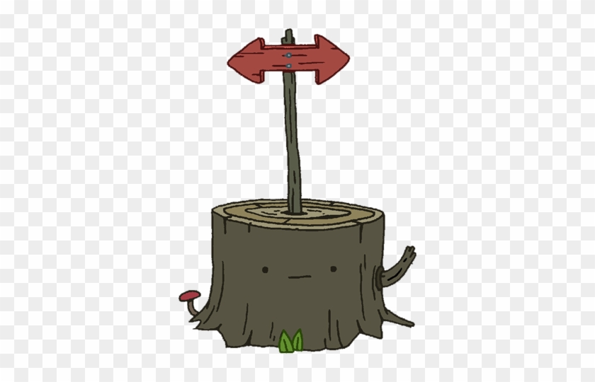 Tree Stump With Sign - Adventure Time Stump #44213