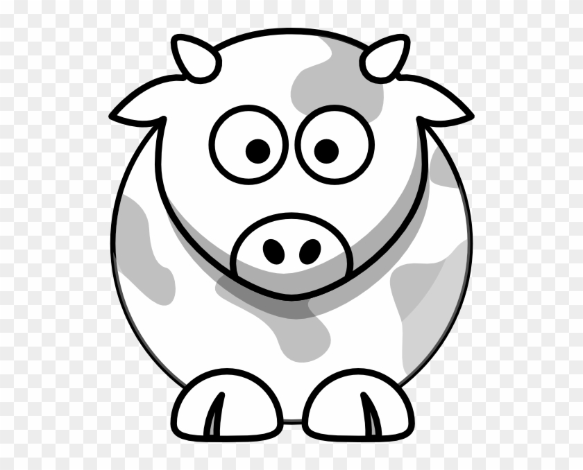 Cow Outline Clip Art At Clipart Library - Draw Cartoon Cow #44322