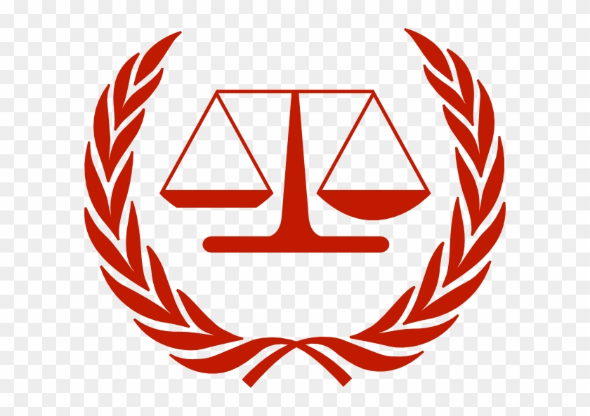 International Law Logo Clip Art At Clker - Balanza De La Justicia Vector #44399