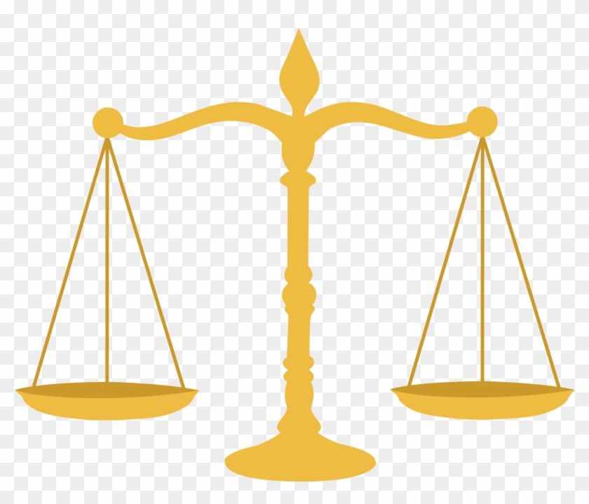 Golden Legal Scales Clip Art Images - Scales Of Justice Clipart #44412
