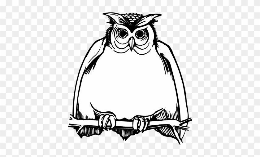 Owl Clip Art Black And White - Harry Potter Happy Birthday Card #44430