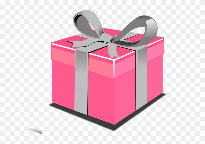 Cartoon - Pink Gift Box Clipart #44444