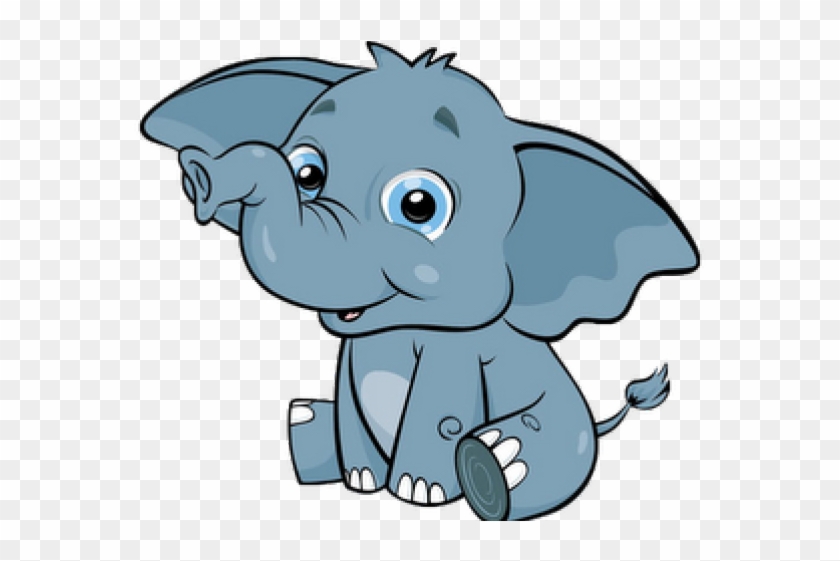 Elephant Clipart Animated - Clip Art Animals Cute #44542