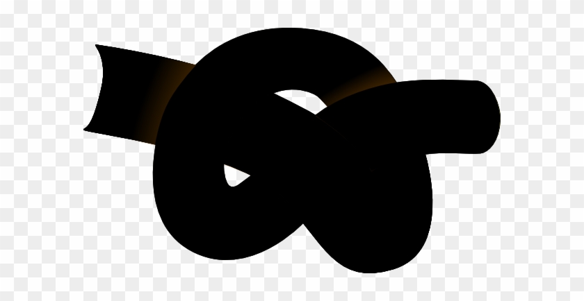 Black Rope Knot Clip Art - Black Knot Clipart #241137