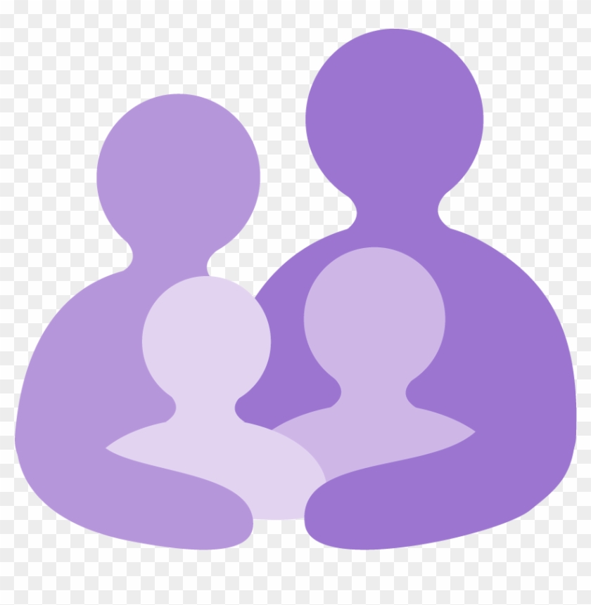 Purple Family Cliparts - Purple Family Clip Art #241188