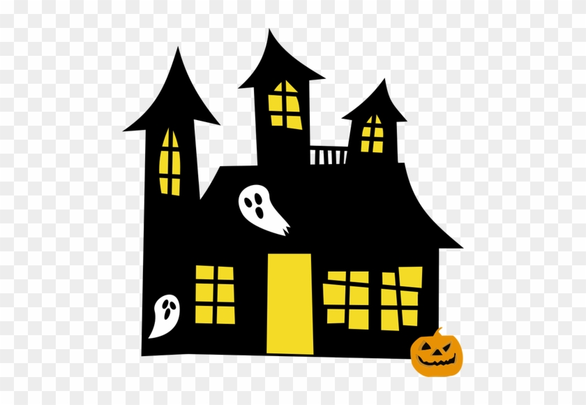 Haunted House Drawing Public Domain Vectors - Clip Art Haunted House #241194