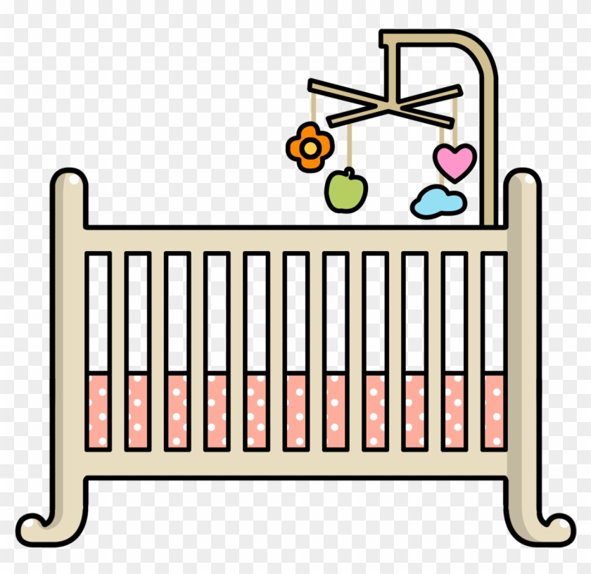 Baby Crib Clipart - Baby Cradle Clipart Transparent #241240