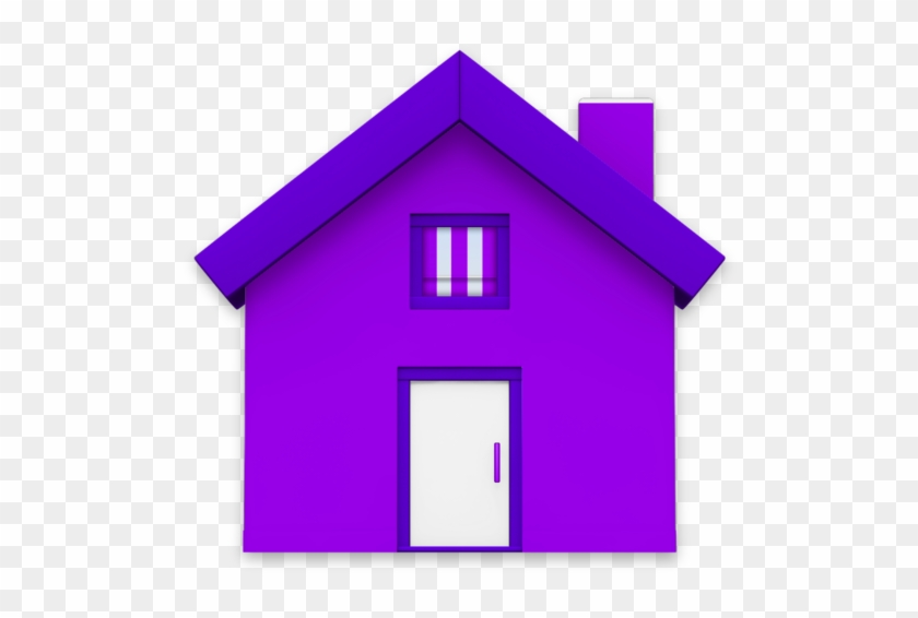 House Clipart Purple - Purple Home Folder Icon #241278