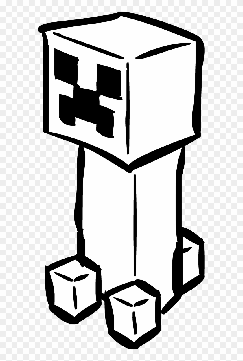 Download Art Drawing Black White Minecraft Pixel HQ PNG Image