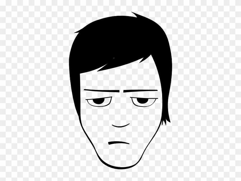 Free Vector Bored Avatar Clip Art - Bored Face Cartoon #241337