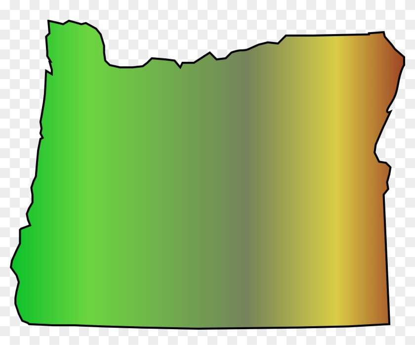 Oregon State Map Clip Art - Oregon Clip Art #241419
