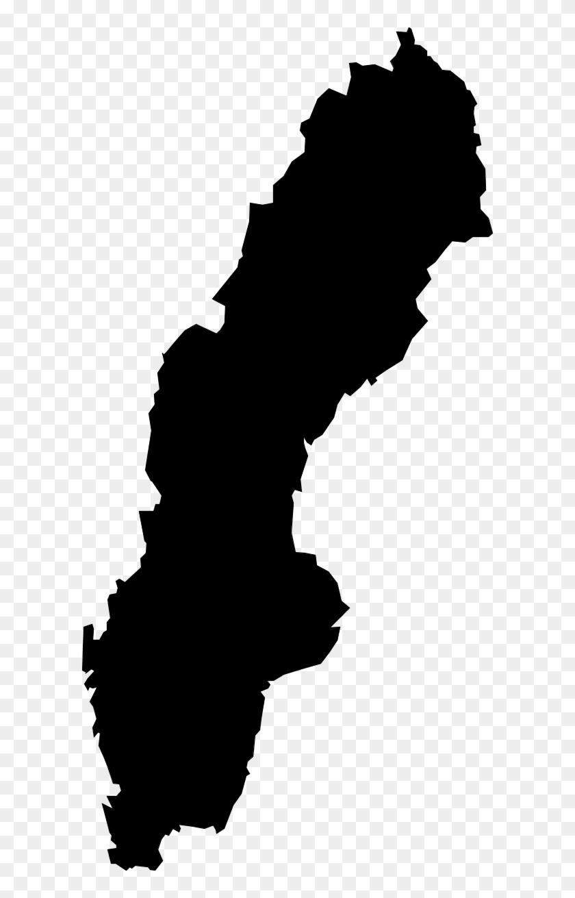 Free Vector Sweden Map Clip Art - Sweden Map Vector #241451