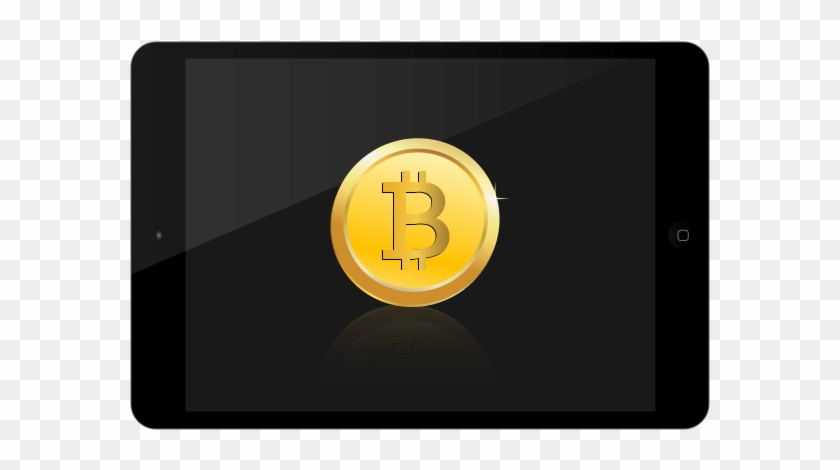 Free Bitcoin Inside Ipad - Vector Graphics #241486