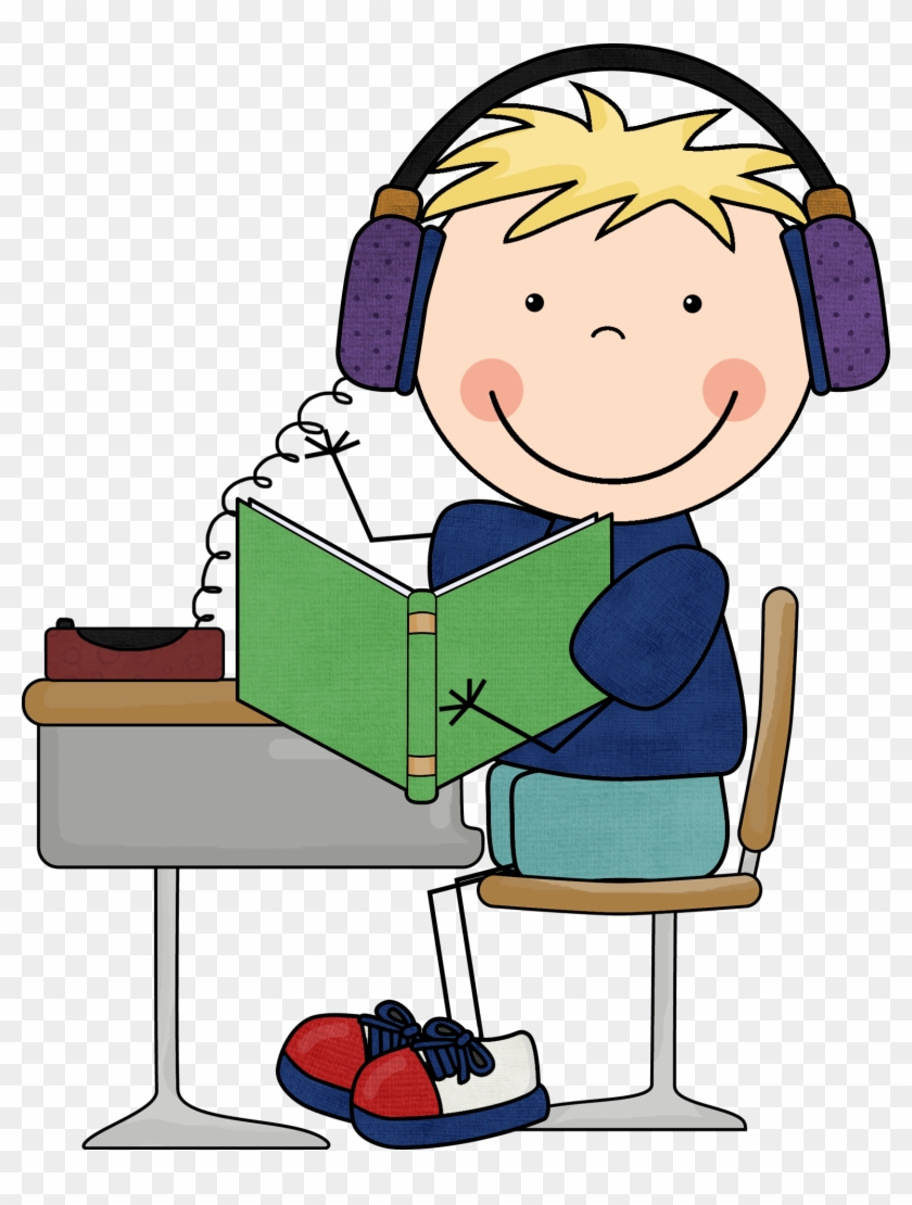 Listen To Reading Clipart - Computer In A School Clip Art #241496