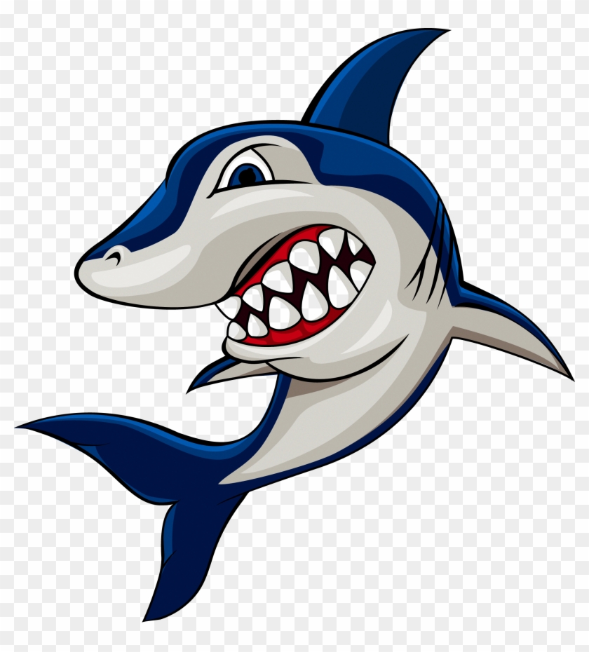 Shark Cartoon Stock Photography Clip Art - Cressi Fantasy Swim Cap Grey With Shark #241504
