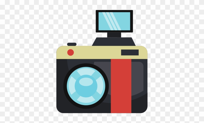 Vintage Camera Isolated Flat Icon - Flat Icon Photography Png #241522
