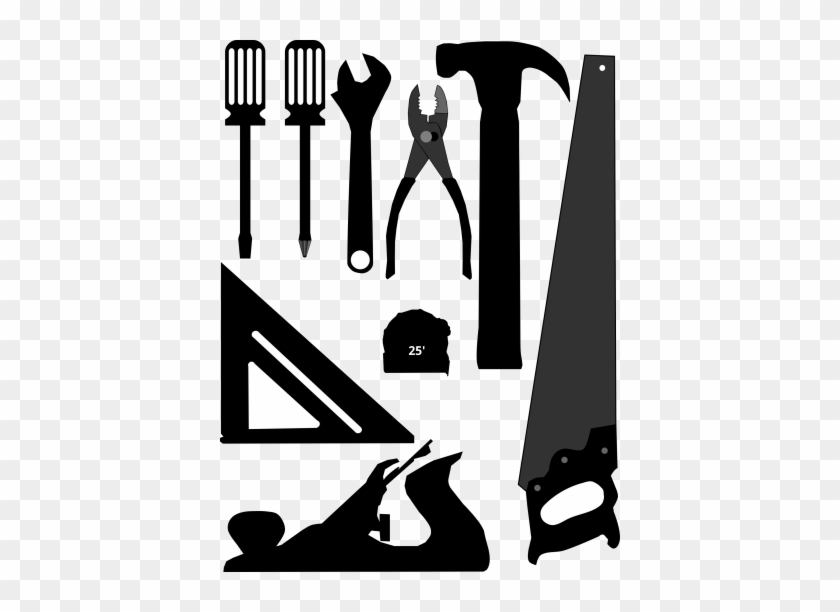 Hammer, Pliers, Application Tools, Desktop Settings, - Tools Silhouette Clip Art #241577