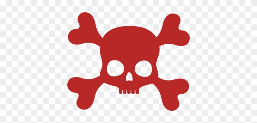 Blemish - Clipart - Skull And Crossbones Clipart Red #241596