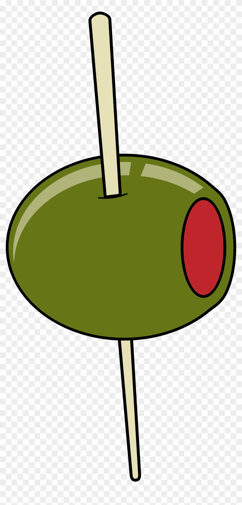 Green Olive On A Toothpick - Olive Toothpick #241662