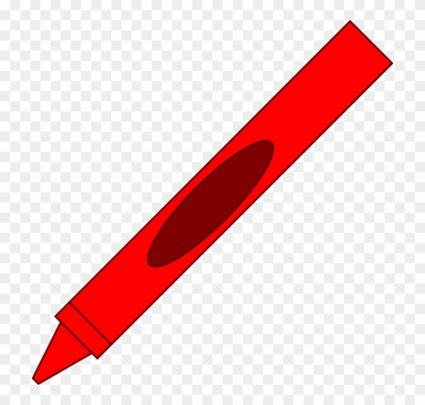 Free Crayon Clipart Red Color - Red Crayon Clipart #241680