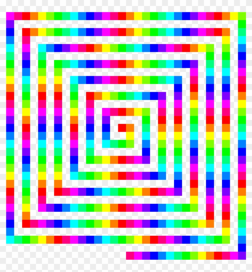 12 Color 480 Square Spiral Png Clip Arts - Color Spiral Png #241703
