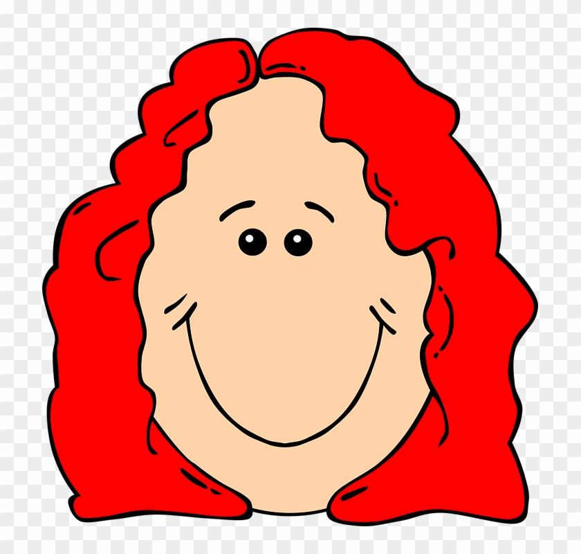 Hd Clipart Girl, Red, Female, Woman, Face 106kb - Clip Art Red Hair #241711
