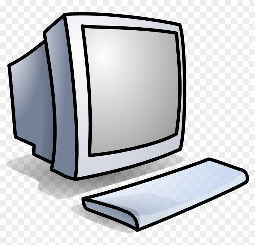 Oo Clipart - Ordinateur Clipart Noir Et Blanc #242014