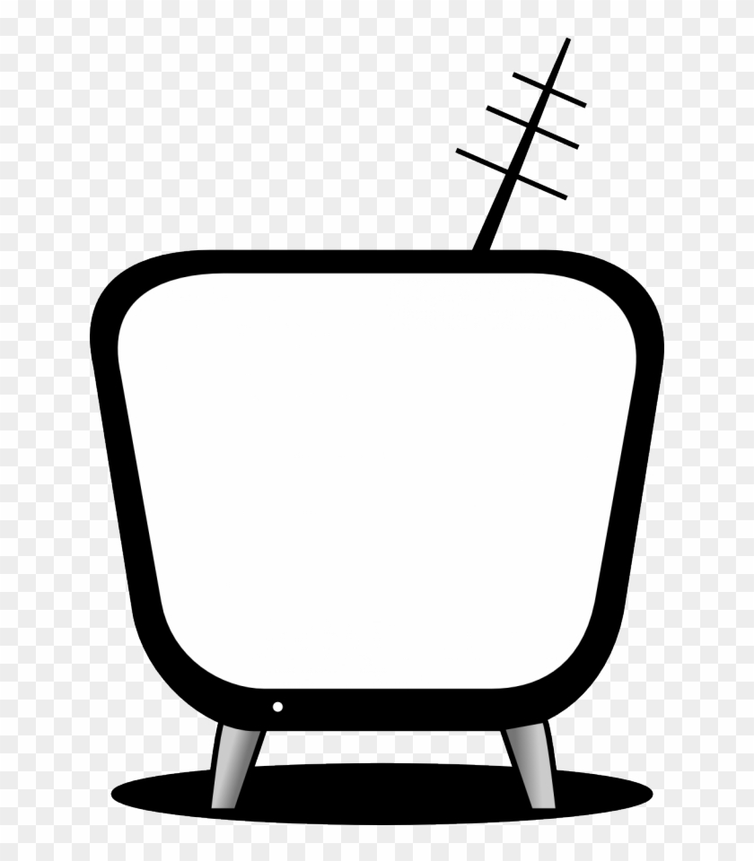 Chrisdesign Comic Tv Black White Line Art Coloring - Tv Clip Art #242063