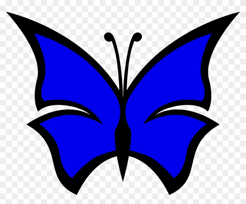 Light Blue Colour Clipart - Marron Butterfly #242070
