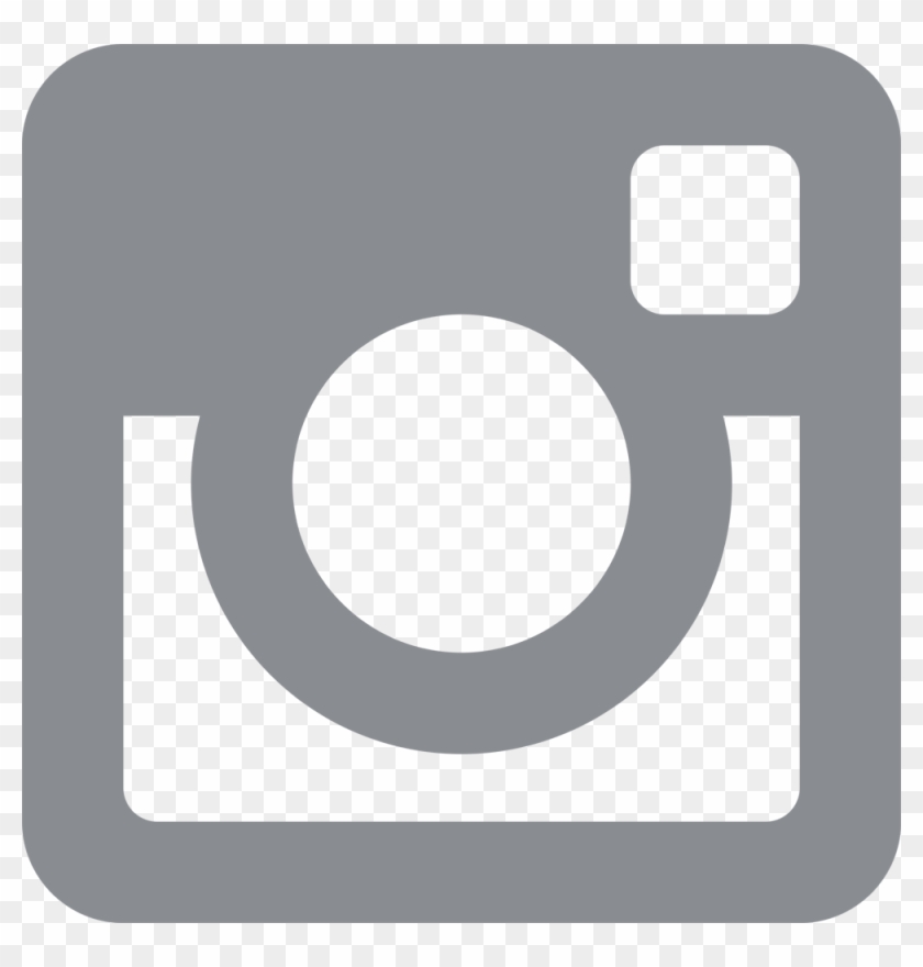 Instagramm Clipart Gray - Transparent Background White Instagram Logo #242091