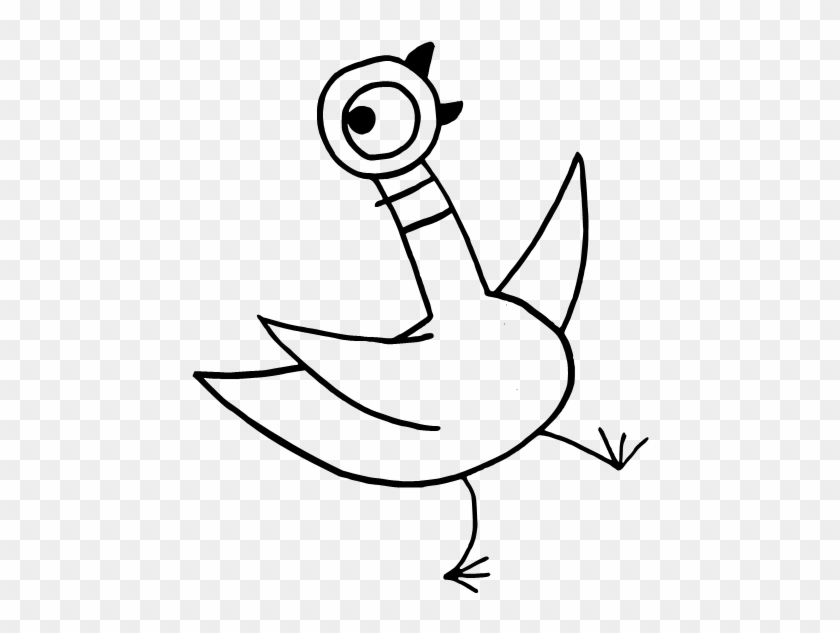 Pidgeons Clipart Colouring Page - Mo Willems Pigeon Coloring Page #242108