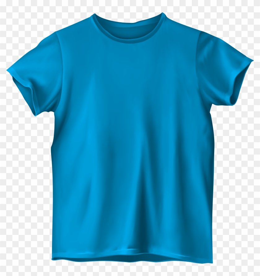 Blue T Shirt Png Clipart - Clip Art #242159