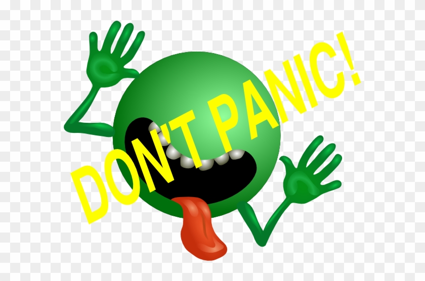 Don T Panic Clip Art At Clker - Hitchhiker's Guide To The Galaxy Planet #242163