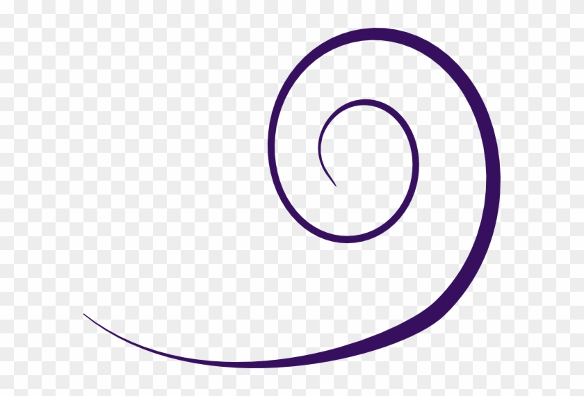 Plain Swirl Purple Wo Dot Clip Art - Purple Swirl Clipart #242173
