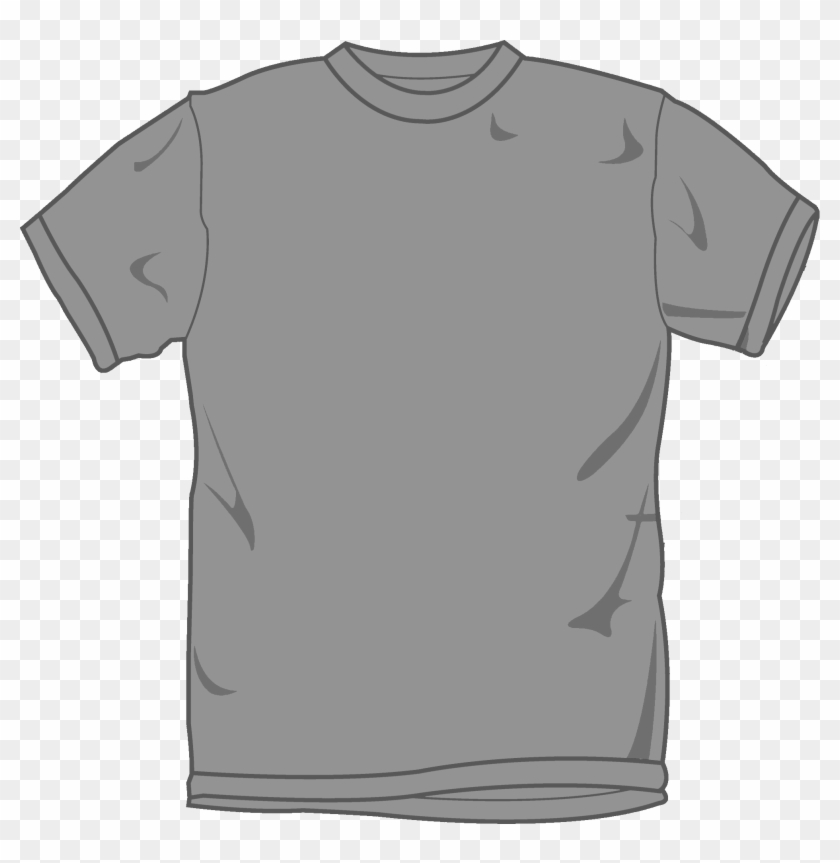 Grey T Shirt Template - Grey T Shirt Template Png #242208