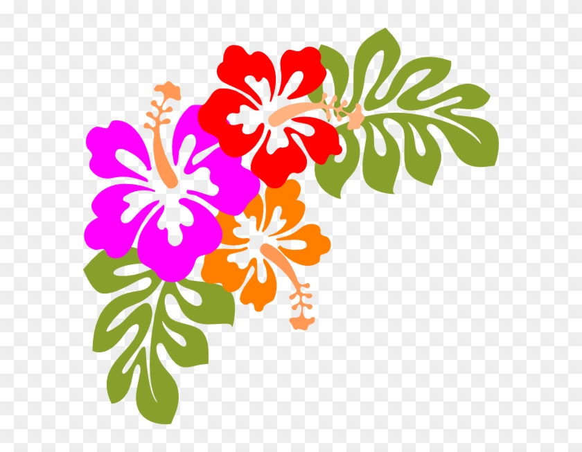 Compass Lodge Luau - Black And White Hawaiian Flower Clipart #242212
