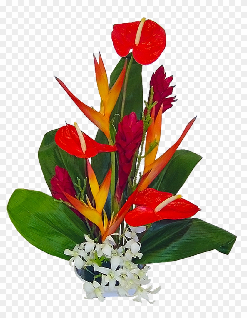 Hawaiian Tropical Flower Bouquets Clipart - Hawaiian Tropical Flower Bouquets Clipart #242228