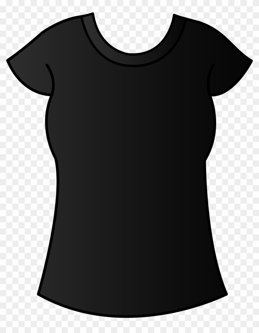 Blank Dress Shirt Clipart - T-shirt #242246