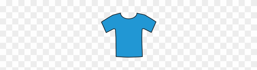 Blue T-shirt Clipart, Vector Clip Art Online, Royalty - Illustration #242260