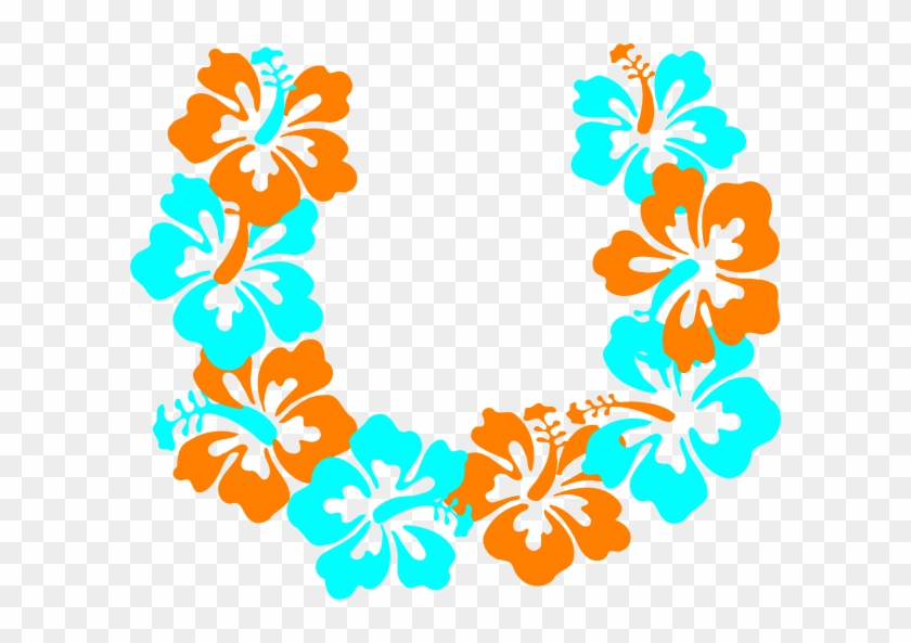 Hibiscus Flowers Lei Clip Art At Clker - Hawaiian Lei Clipart #242285