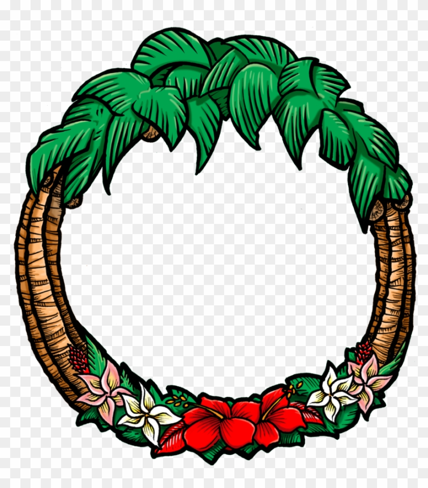 Hawaiian Holiday Wreath By Artildawn - Hawaiian Holiday Wreath By Artildawn #242307