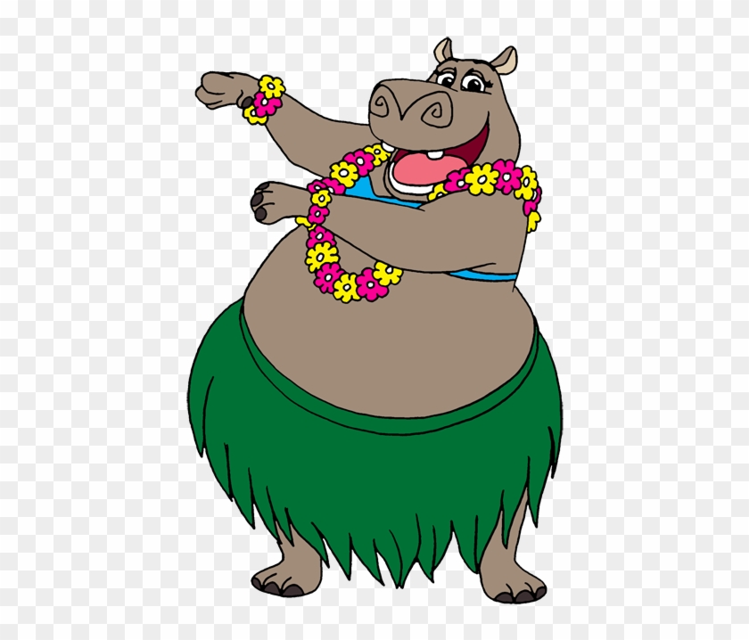 Hula Gloria By Lionkingrulez - Funny Hippo Cartoon #242377
