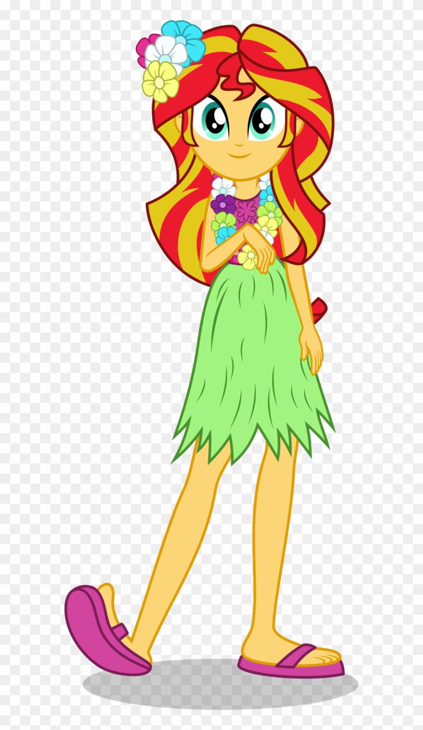 Hawaiian Sunset By Punzil504 - Sunset Shimmer Hula #242382