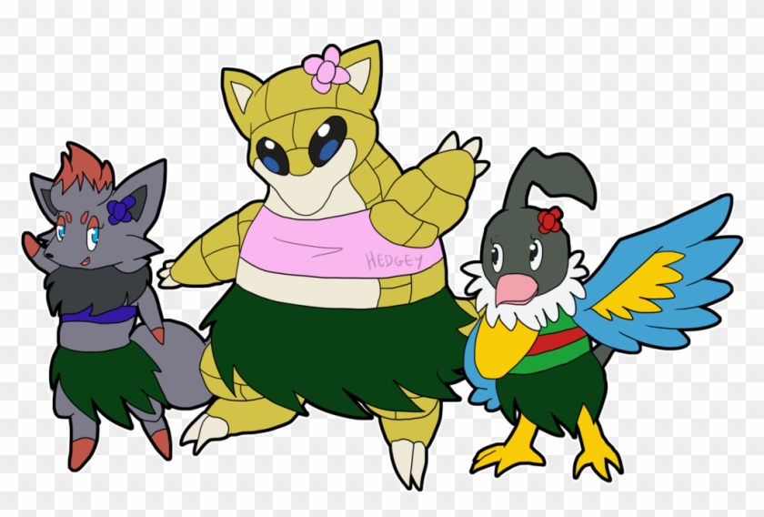 Hula Pokemon By Hedgey - Cartoon #242393