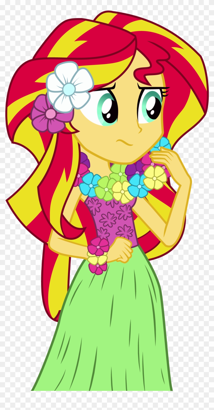 Hula Sunset Shimmer By Mohawgo - Equestria Girls Sunset Shimmer #242430