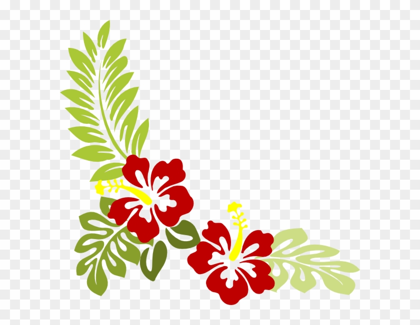 Widened Hibiscus Clip Art - Hibiscus Clip Art #242480